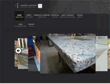 Tablet Screenshot of concreteinteriors.com